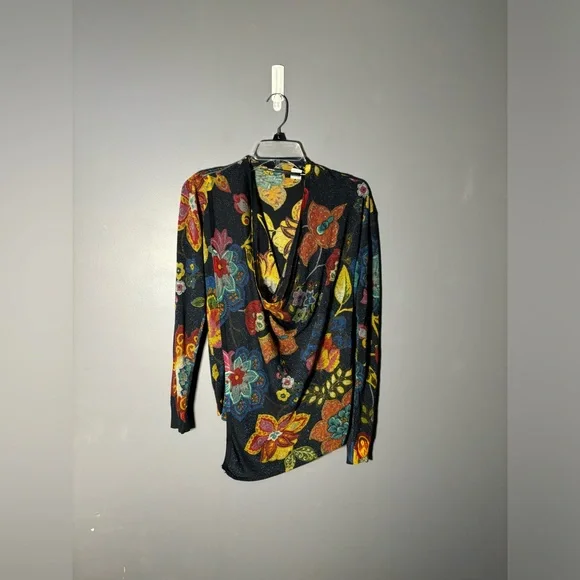 Desigual Celia Floral Knitted Zip Cardigan Jacket Women’s Size XL - Picture 4 of 6